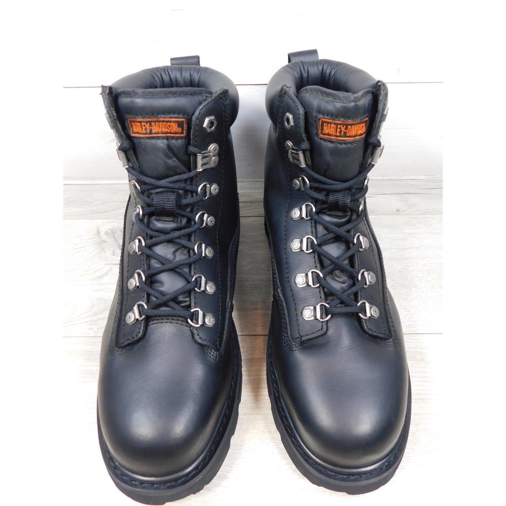 Harley Davidson Mens Drive Steel Toe Boots Black Leather Size 11M D91144 M8413 - Picture 2 of 13